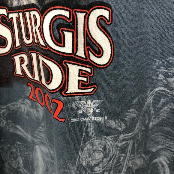 Sturgis Motorcycle Wolf Tee Shirt - Picture 4 of 8